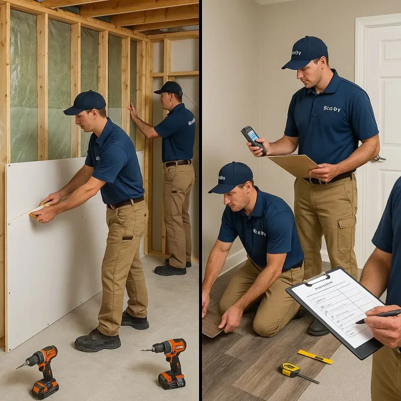 Repairs and Reconstruction process in Hudson, WI